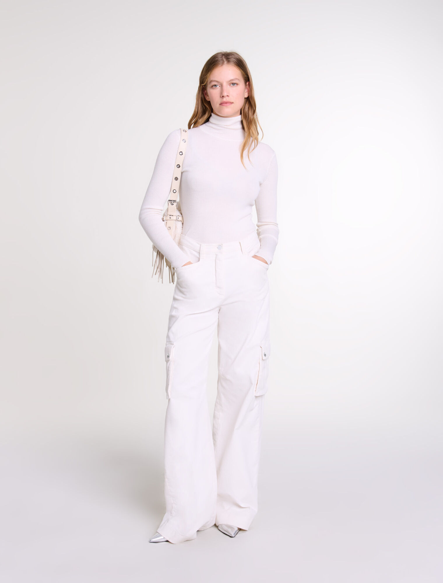 Pantalon cargo en velours