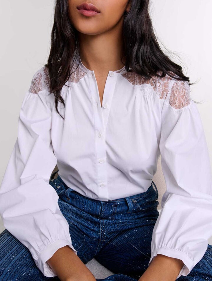Chemise avec dentelle