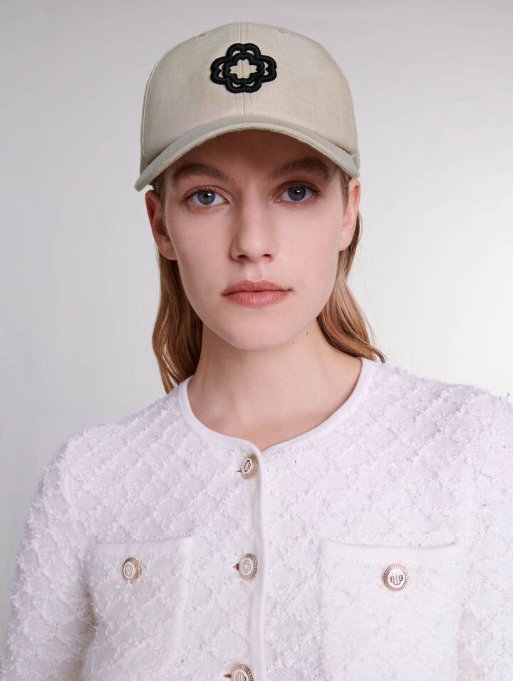 Linen and cotton cap