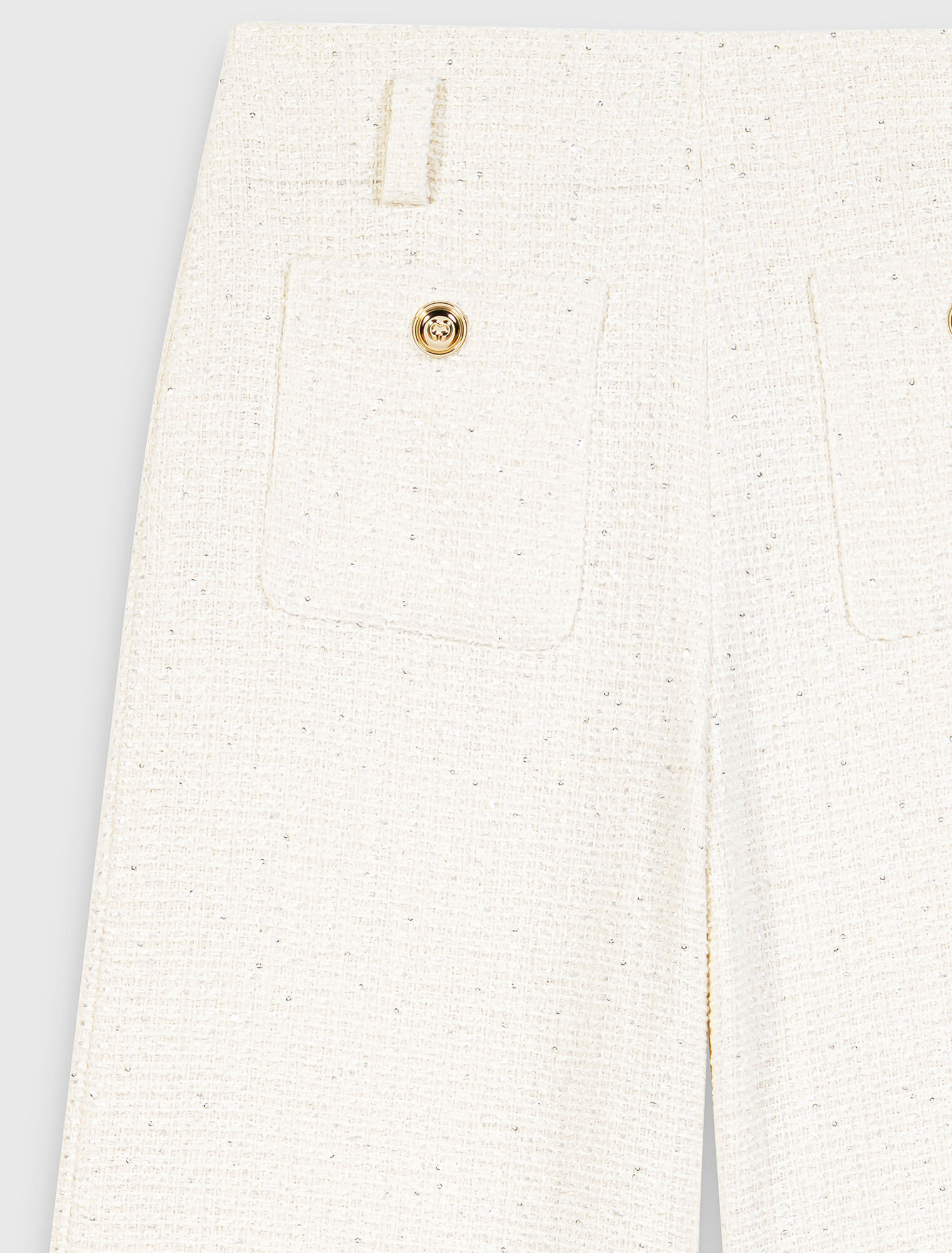 Lurex tweed trousers