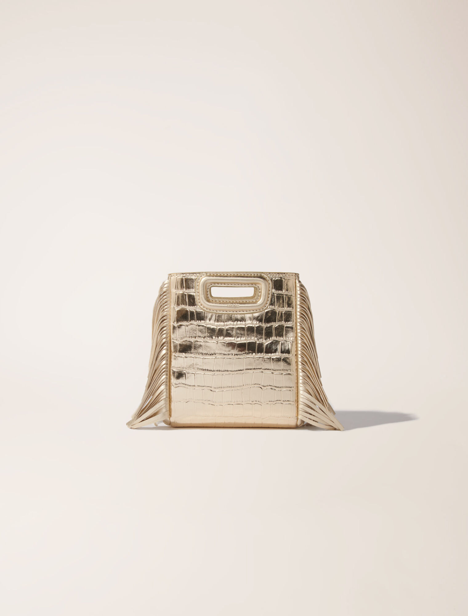 Sac M Mini en cuir effet croco