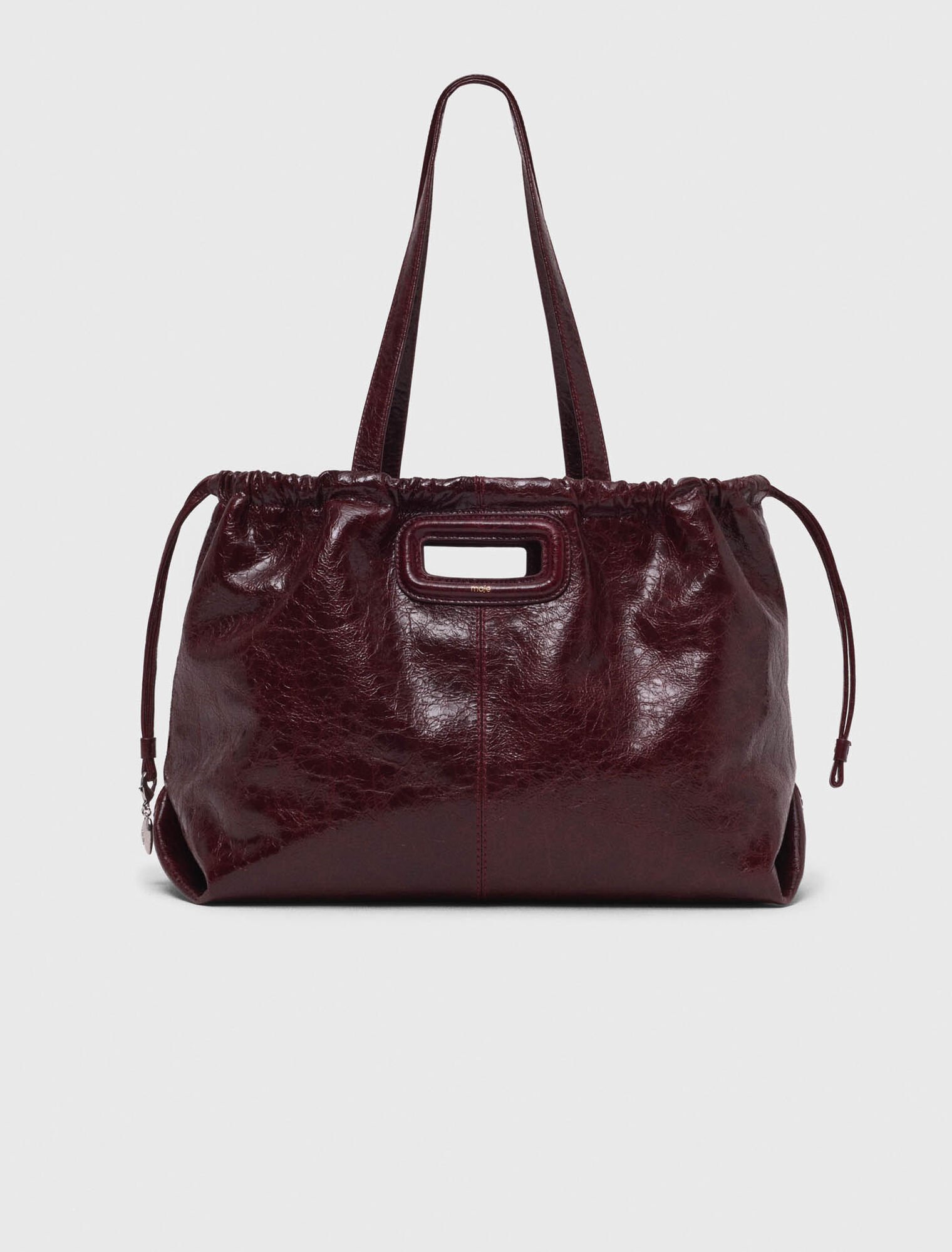 Sac M Tote en cuir craquel&eacute;
