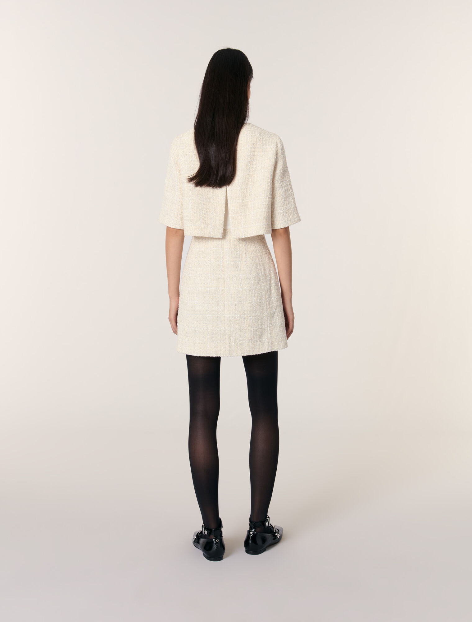 Tweed 2-in-1 short dress