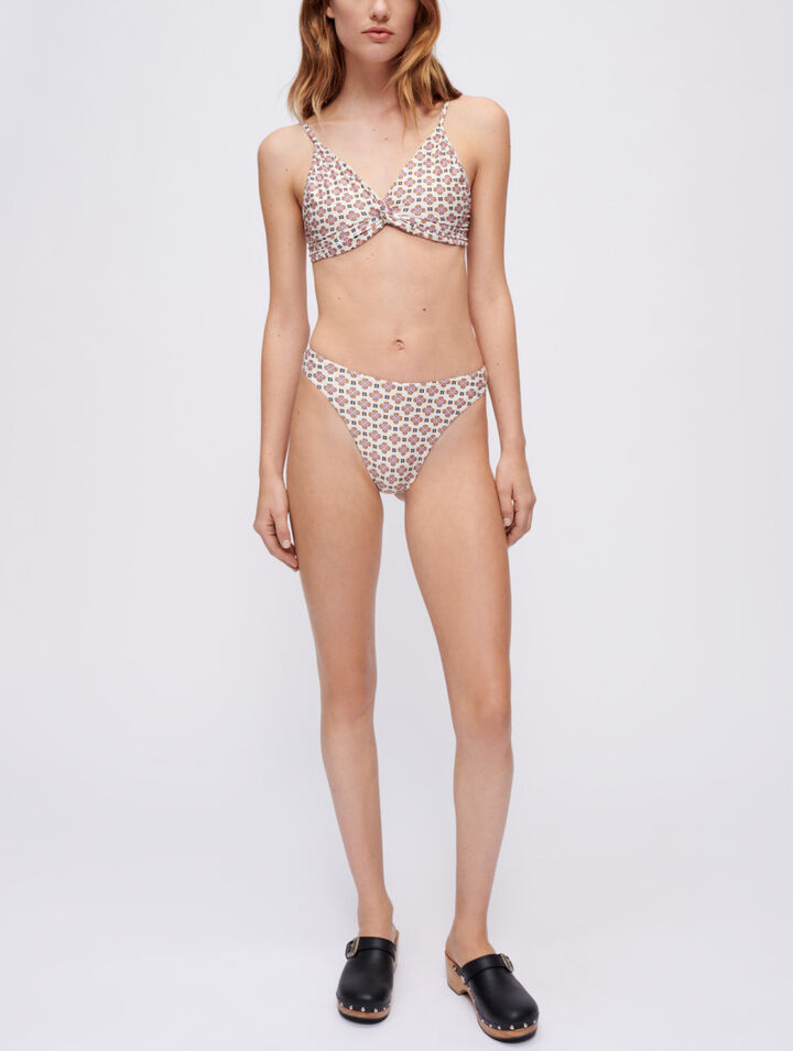 Printed two-piece swimsuit