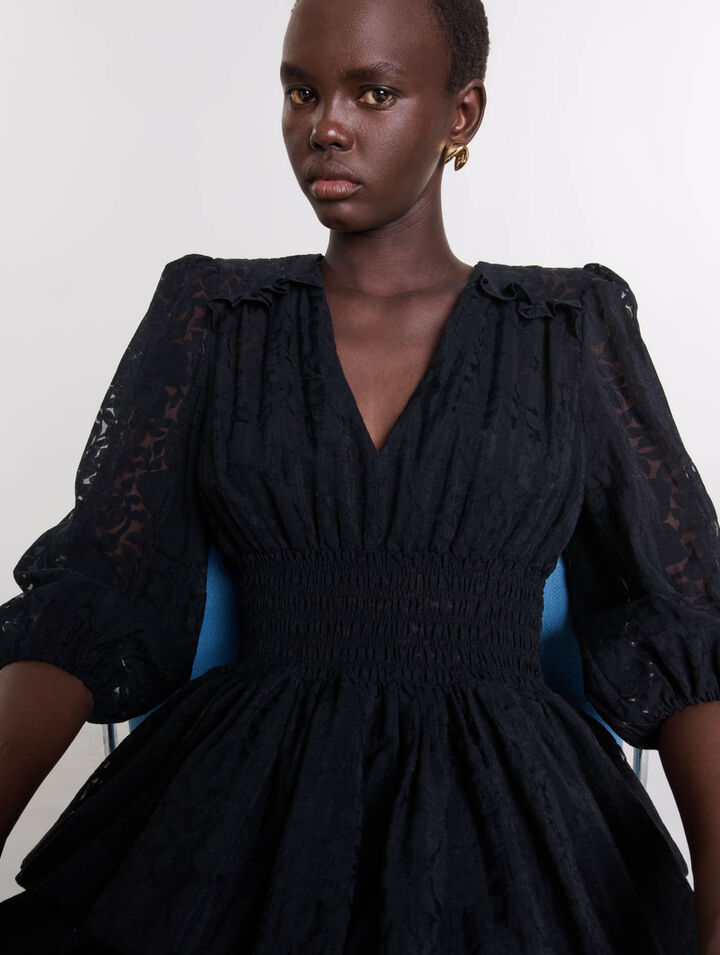 Robe trompe l'œil à motif