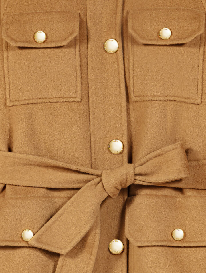 Manteau mi-long en laine