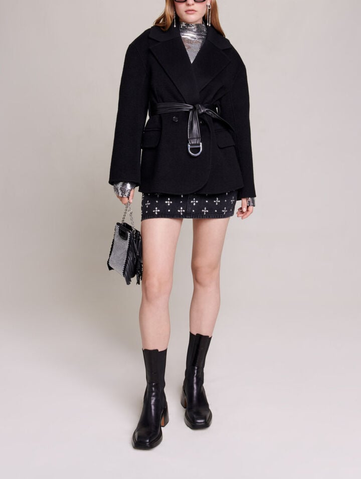 Manteau court noué