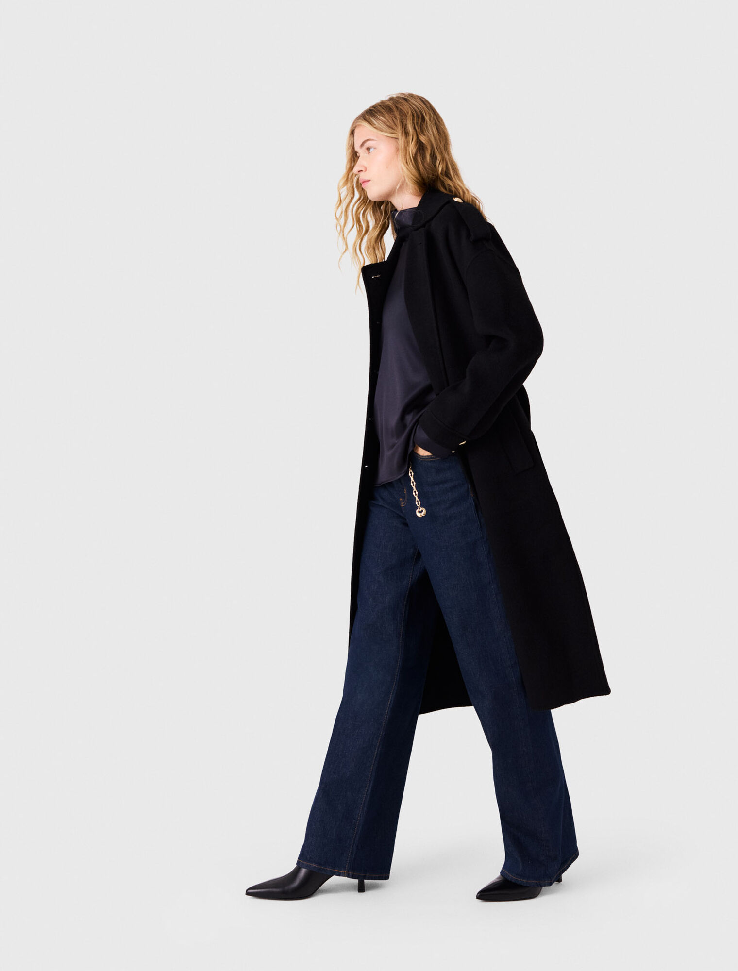 Long double-faced coat