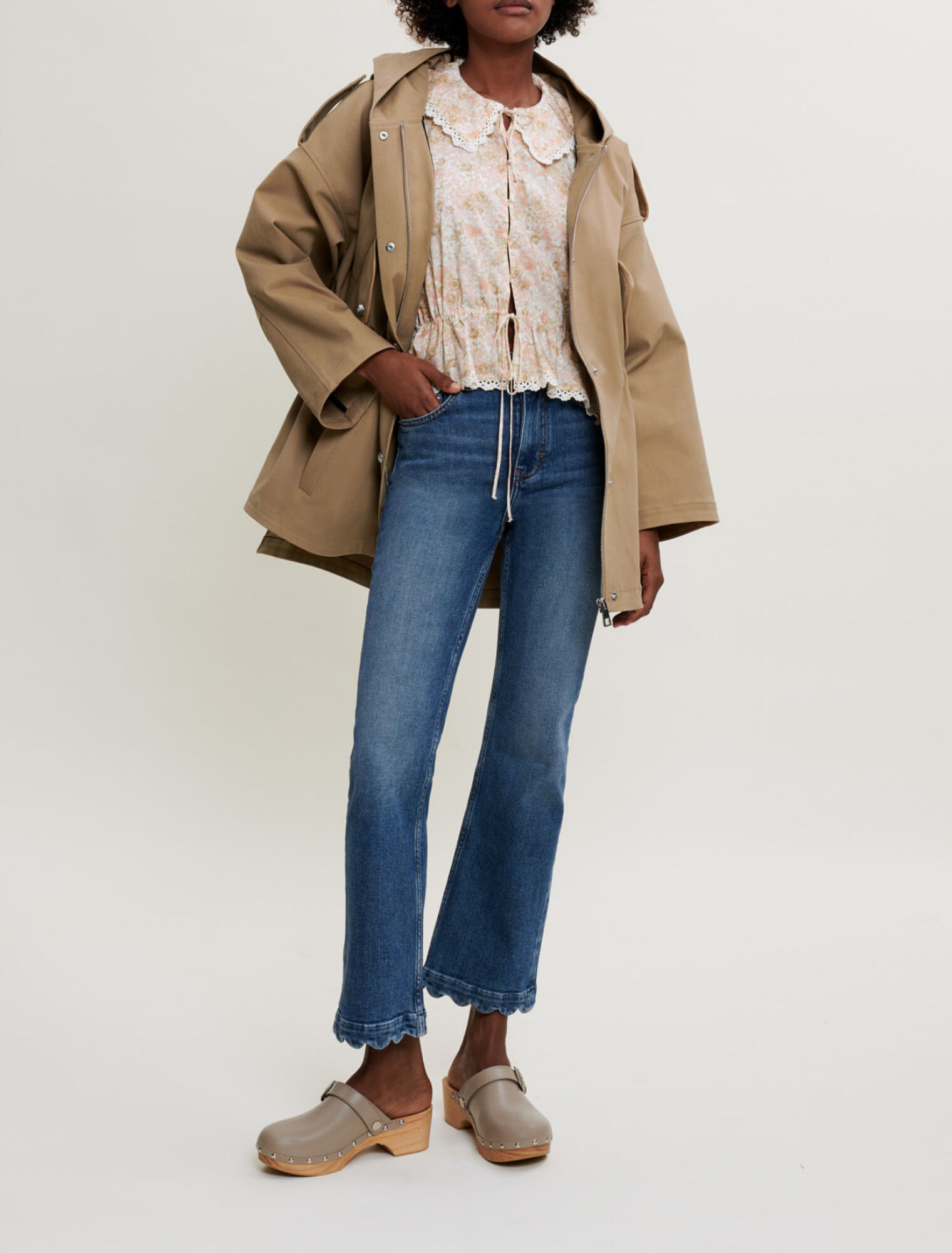 Manteau oversize en coton 
