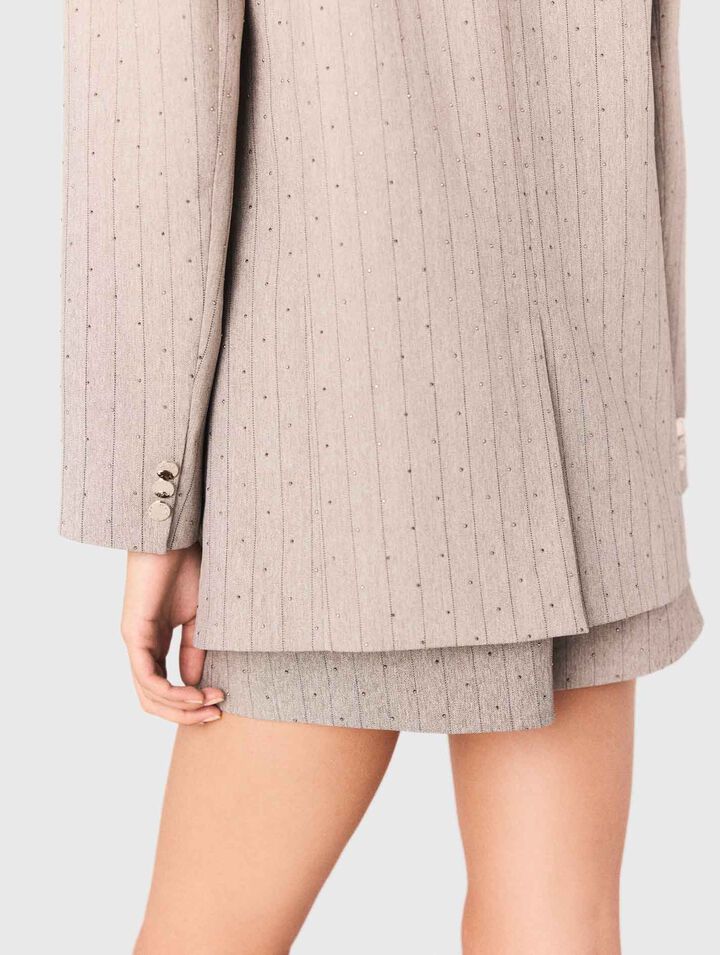 Veste de tailleur à strass