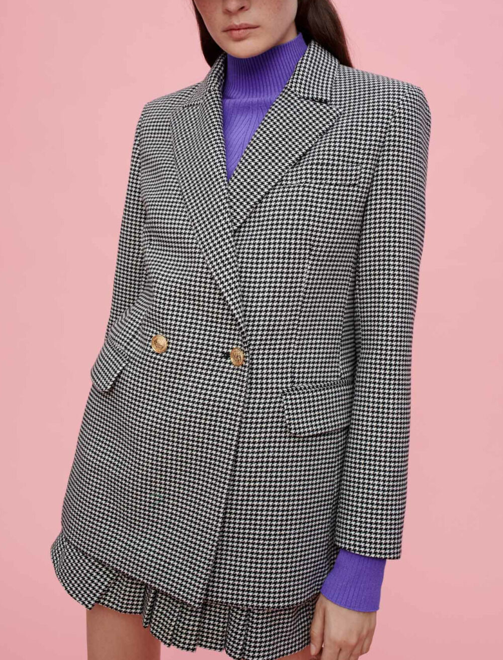 Veste pied de poule maje deals