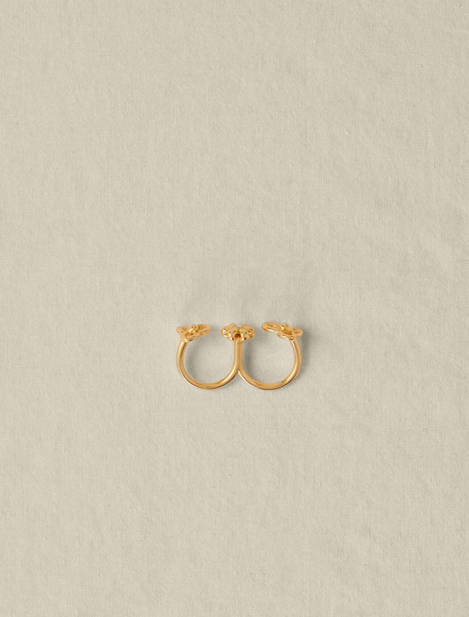Double flower ring
