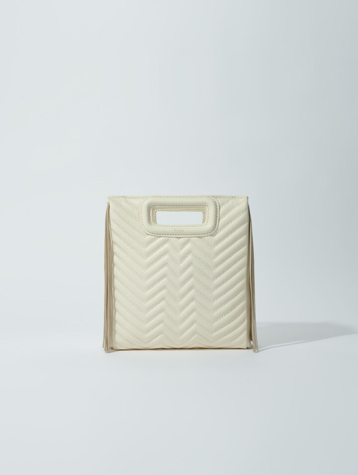 Sac M à franges matelassé