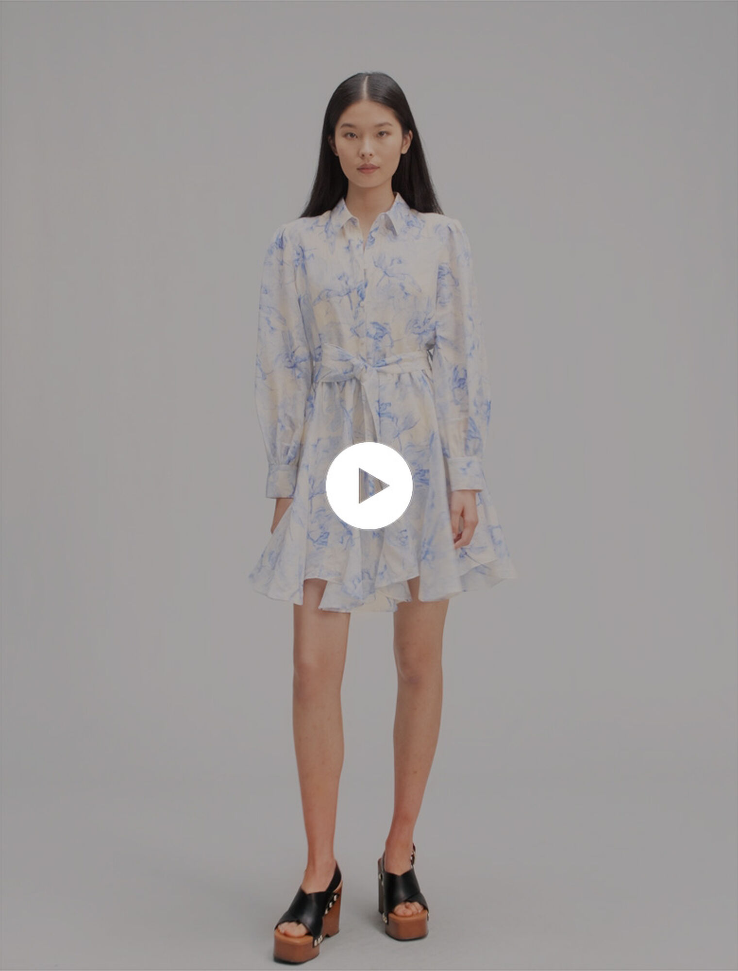 Robe chemise imprimée 