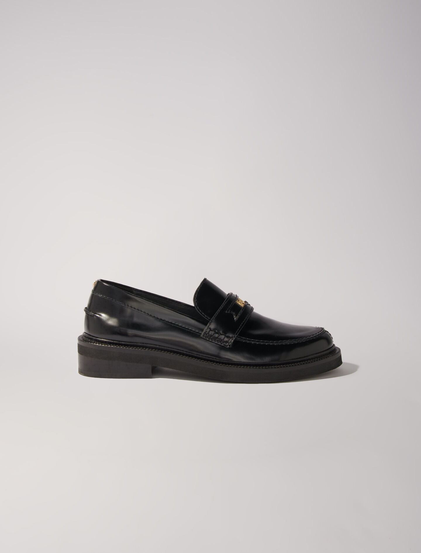 Leather loafers Loafers Maje