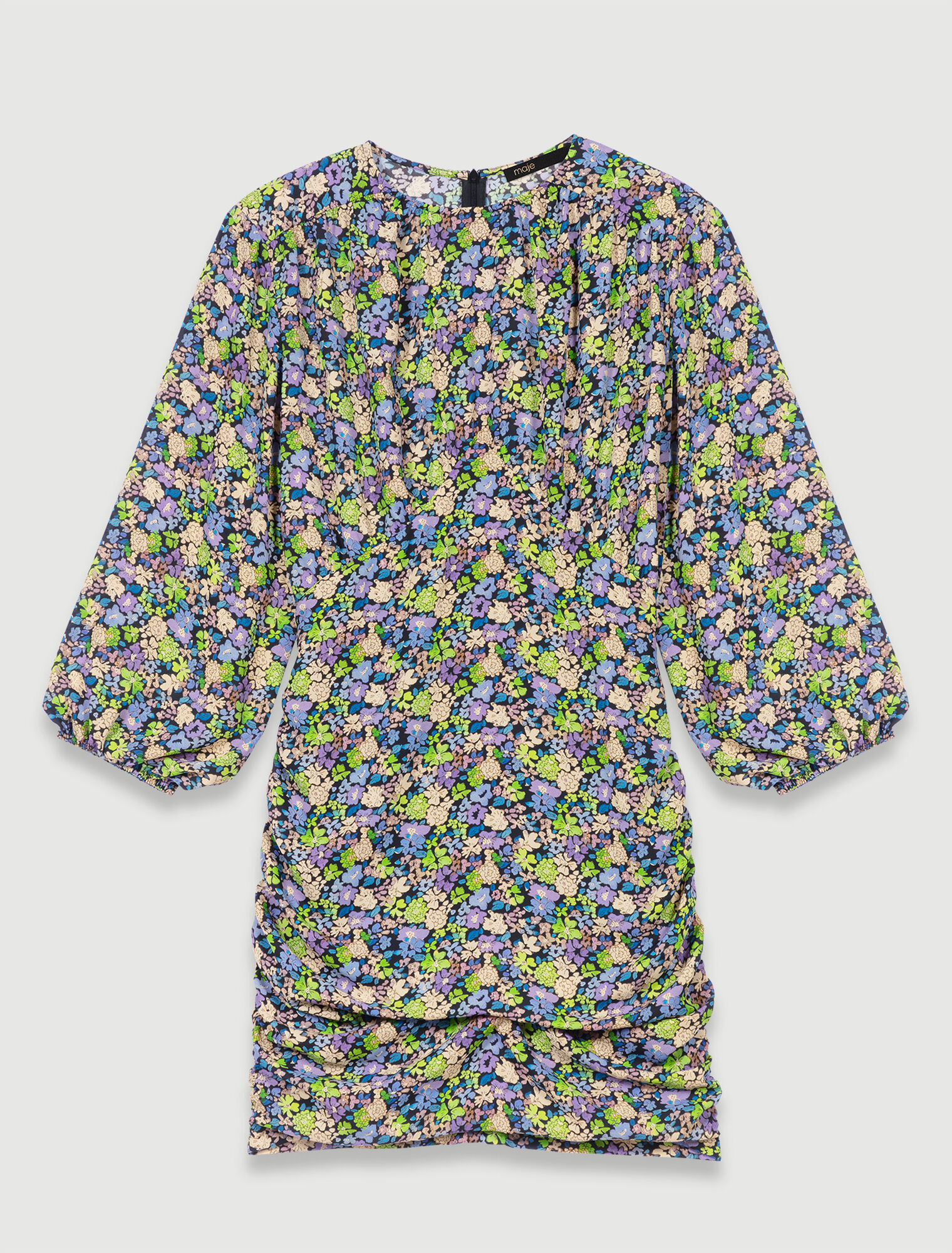 Robe courte à imprimé fleuri
