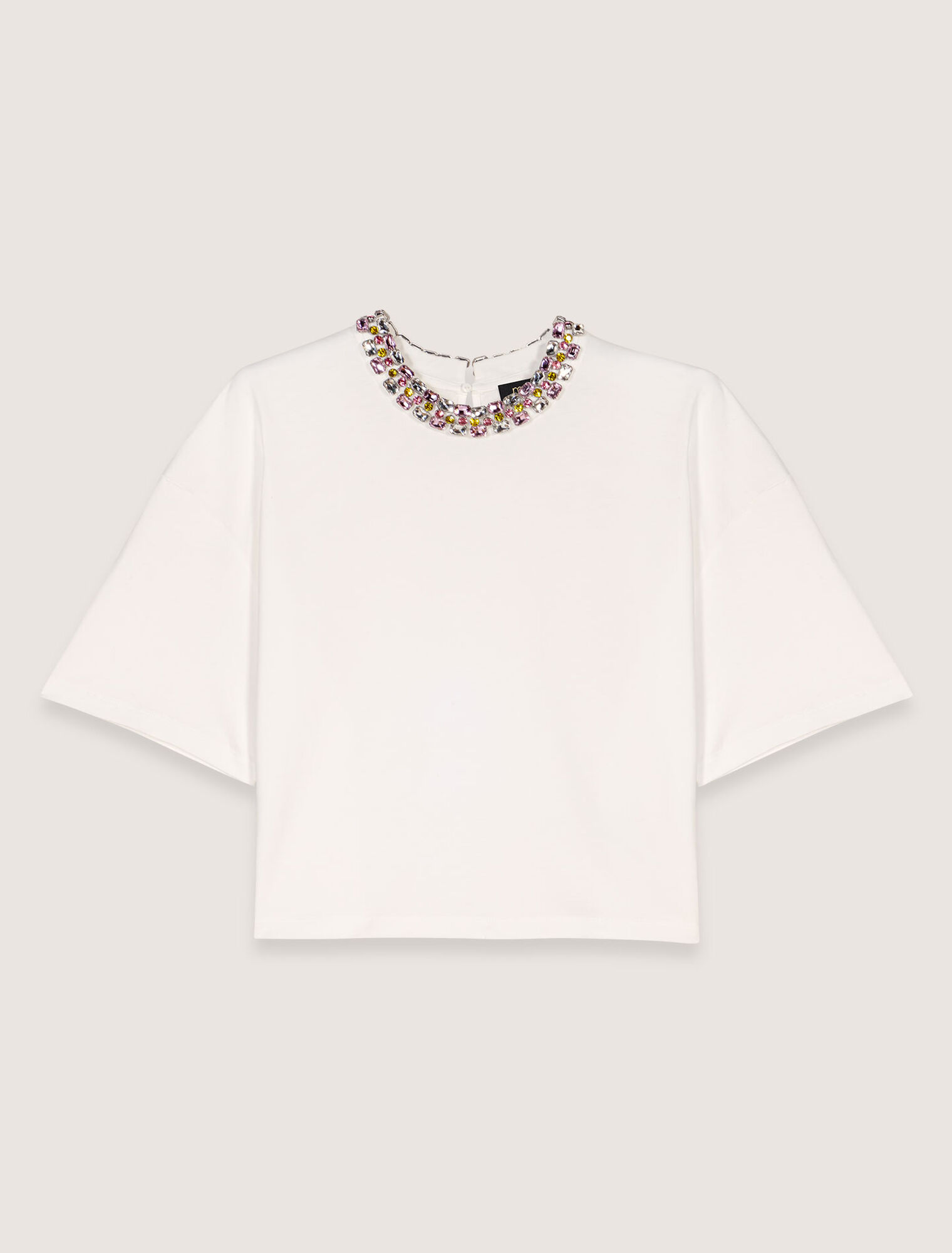 Tee-shirt à col bijou