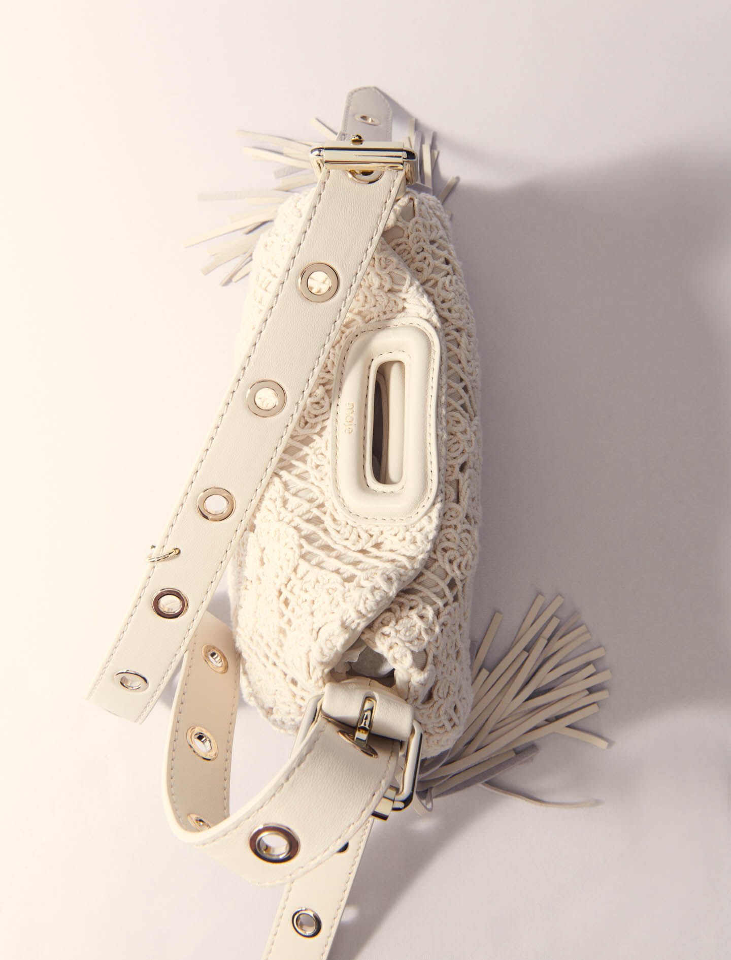 Crochet-knit mini Miss M bag - Miss M Mini | Maje