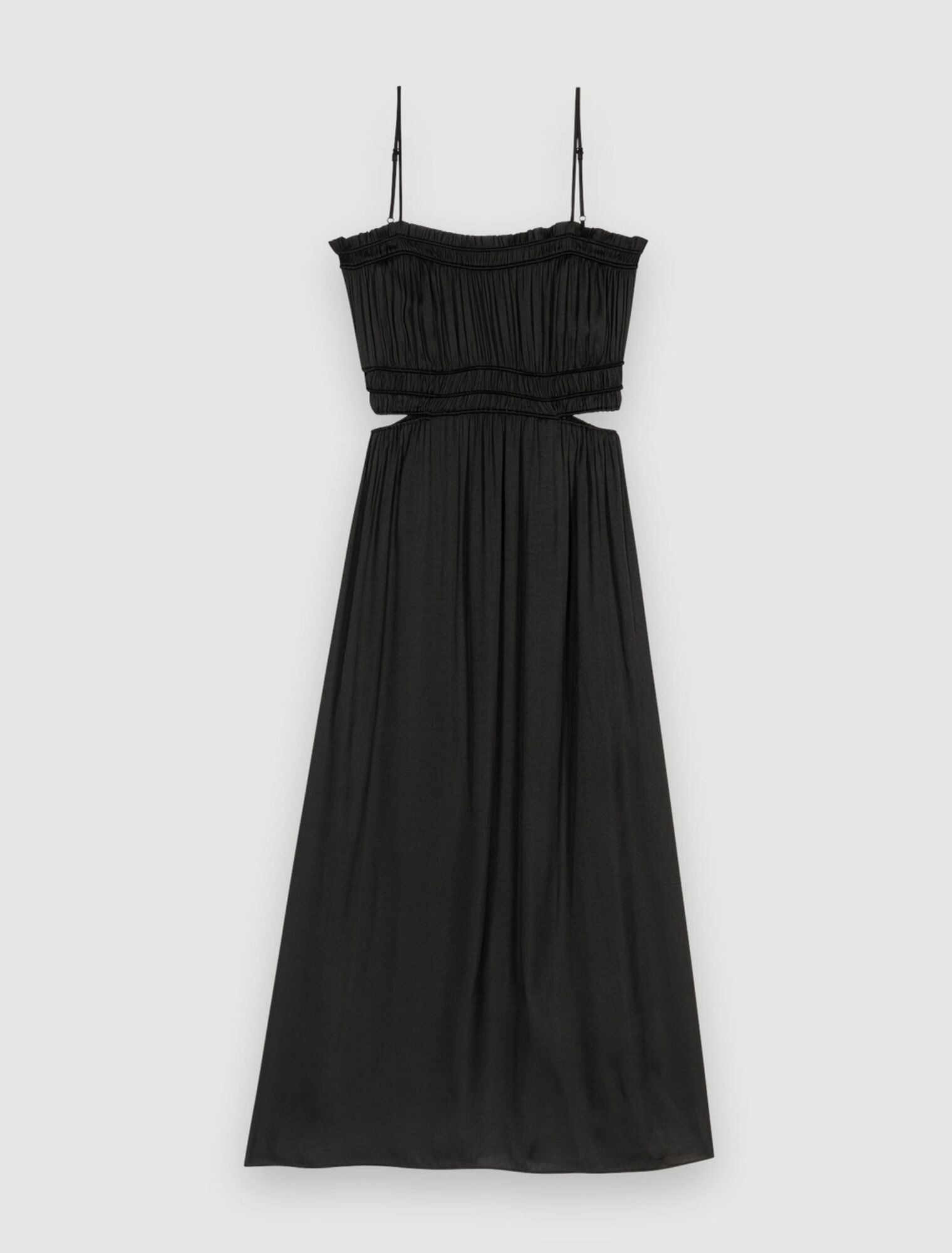 Robe longue satinée