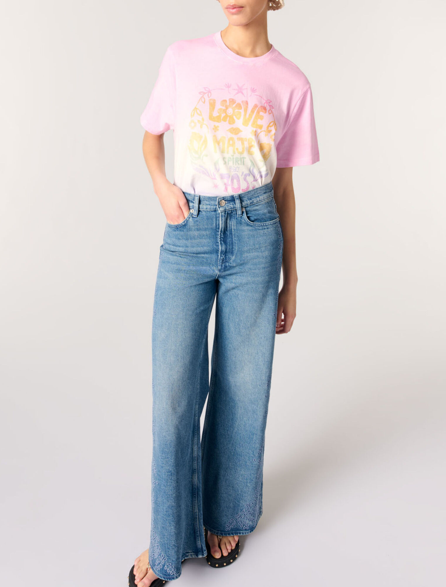 Embroidered jeans