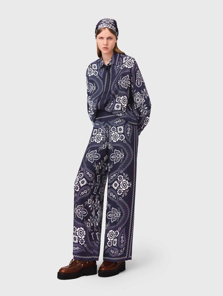 Pantalon fluide imprimé