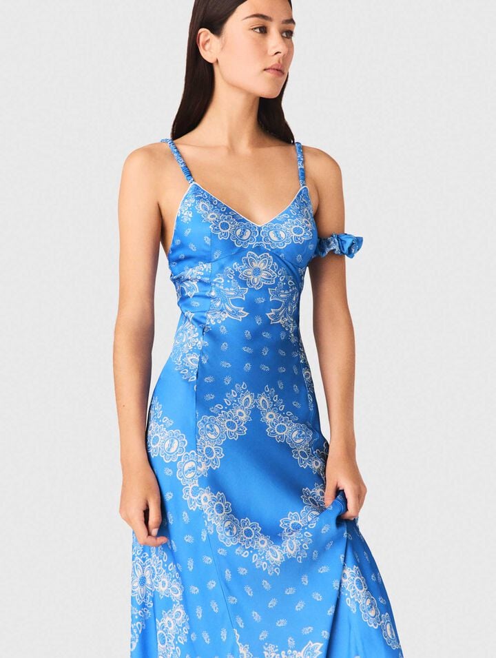 Robe longue imprim&eacute;e