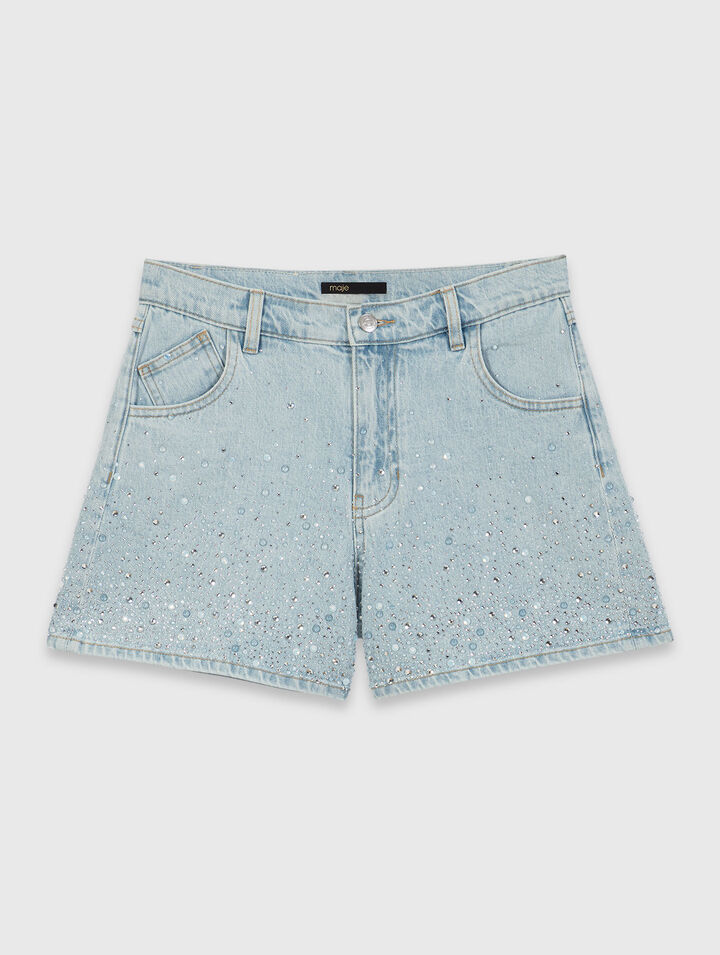 Short avec strass