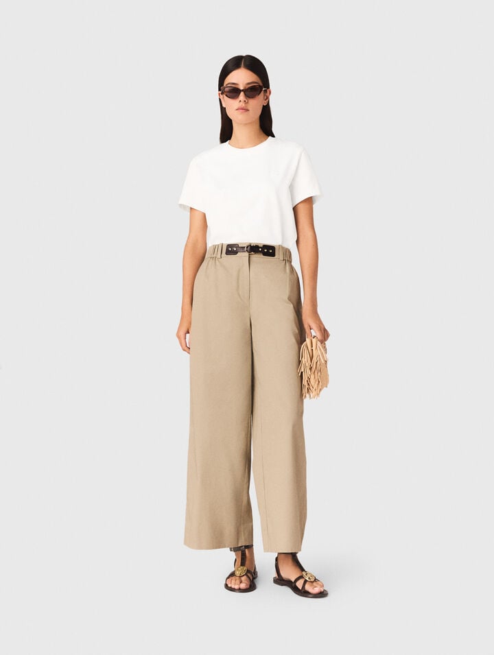 Tee shirt avec petit logo brod&eacute;