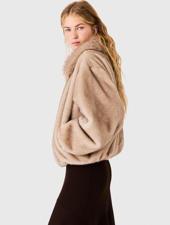 Faux fur jacket