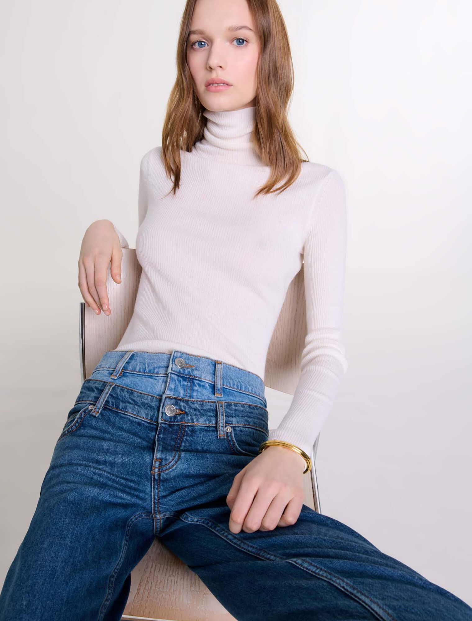 Jean double ceinture