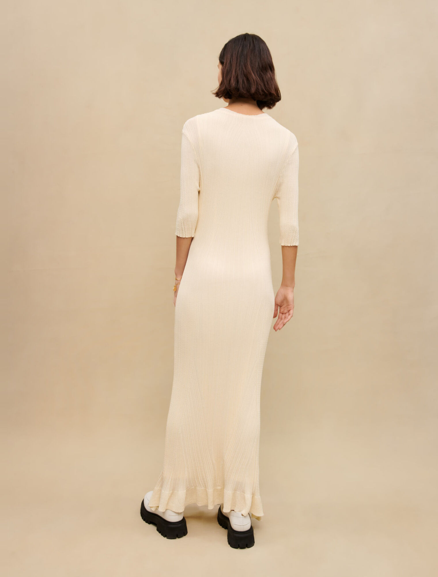 Robe longue en maille