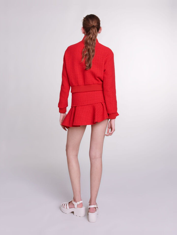 Short tweed jacket