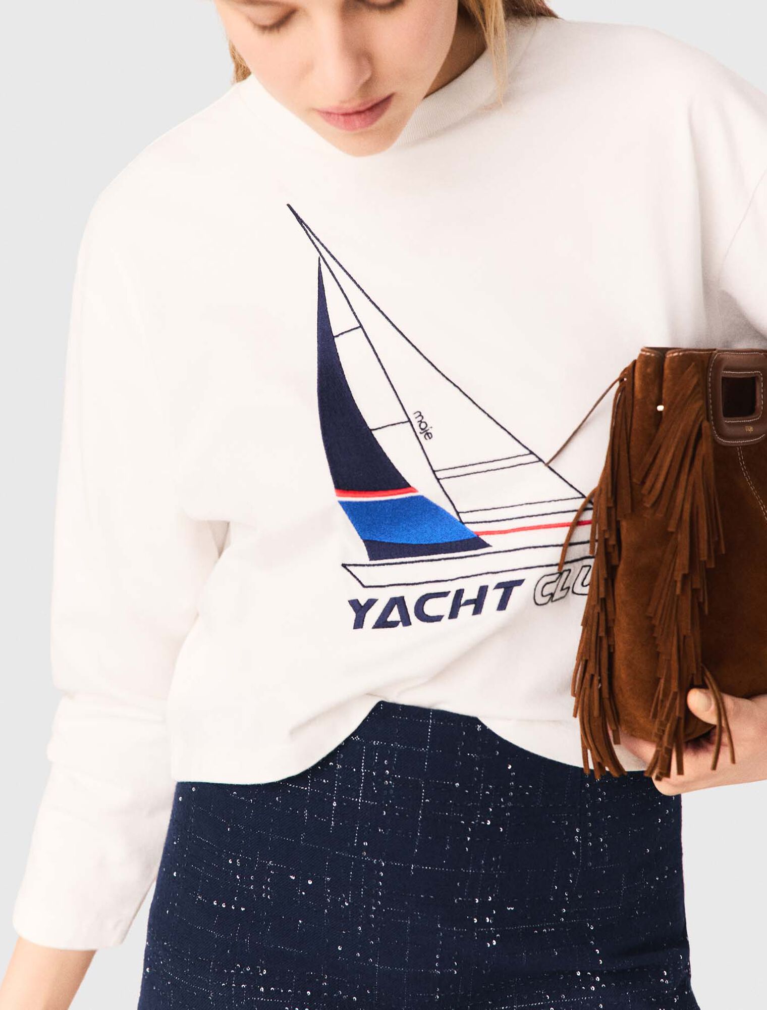 Tee-shirt avec imprim&eacute; bateau