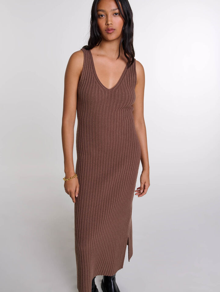 Robe longue 2-en1 en laine