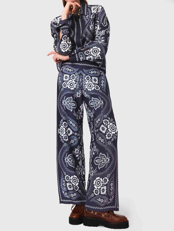 Pantalon fluide imprimé