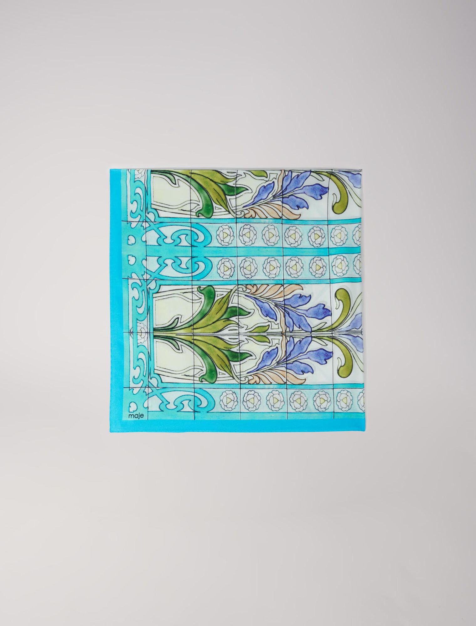 Foulard en soie imprimé Mozaïque