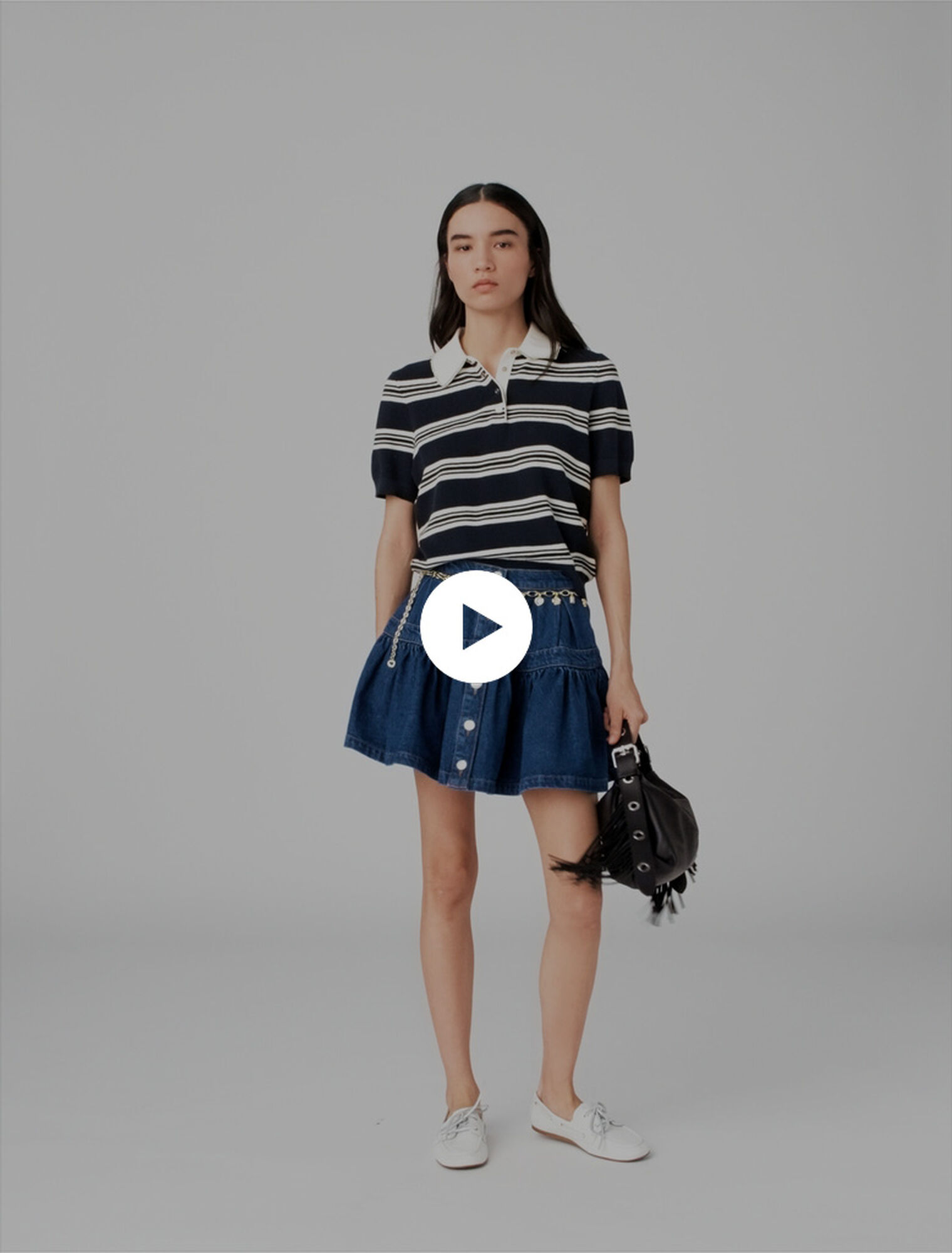 Jupe courte en denim