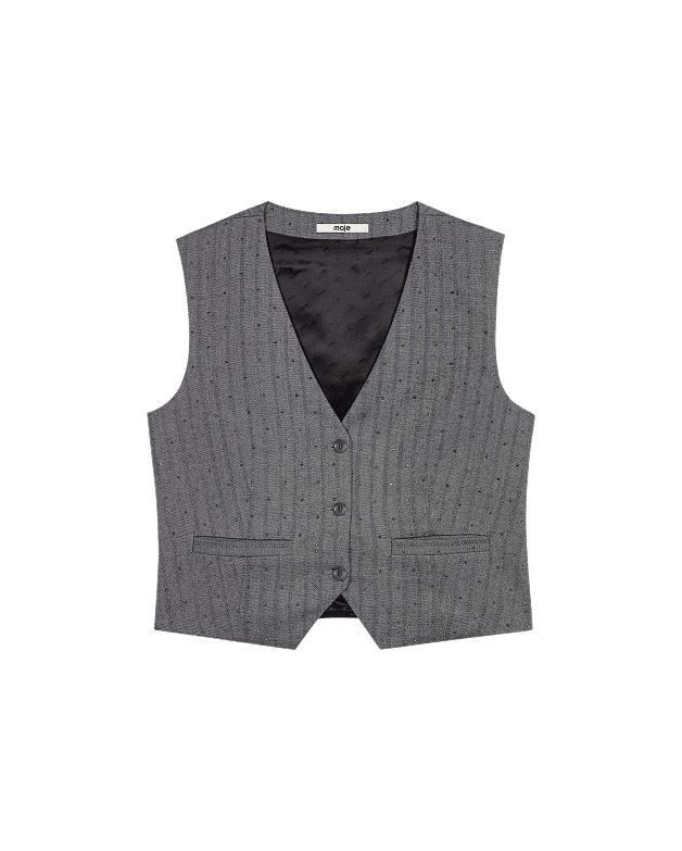 Tailored rhinestone jacket