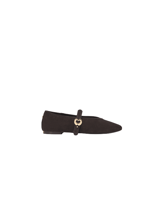 Suede ballet flats