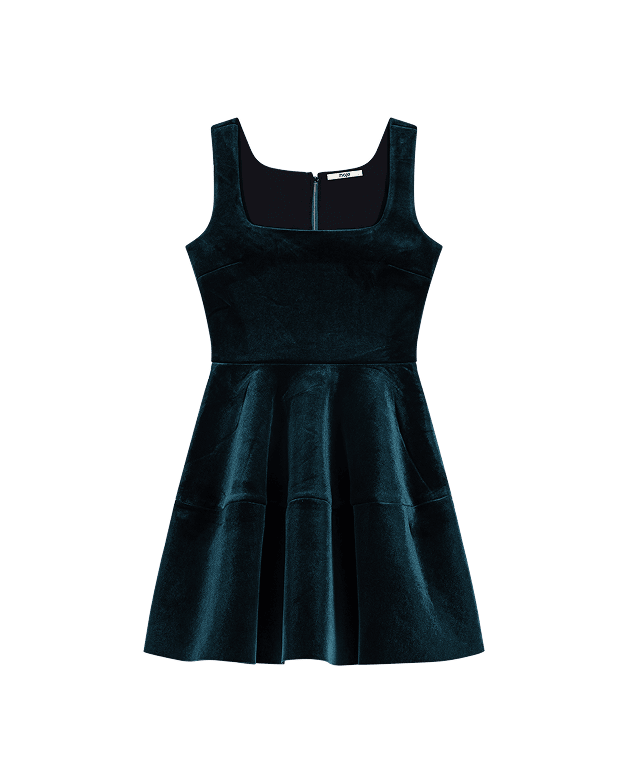 Robe patineuse en velours