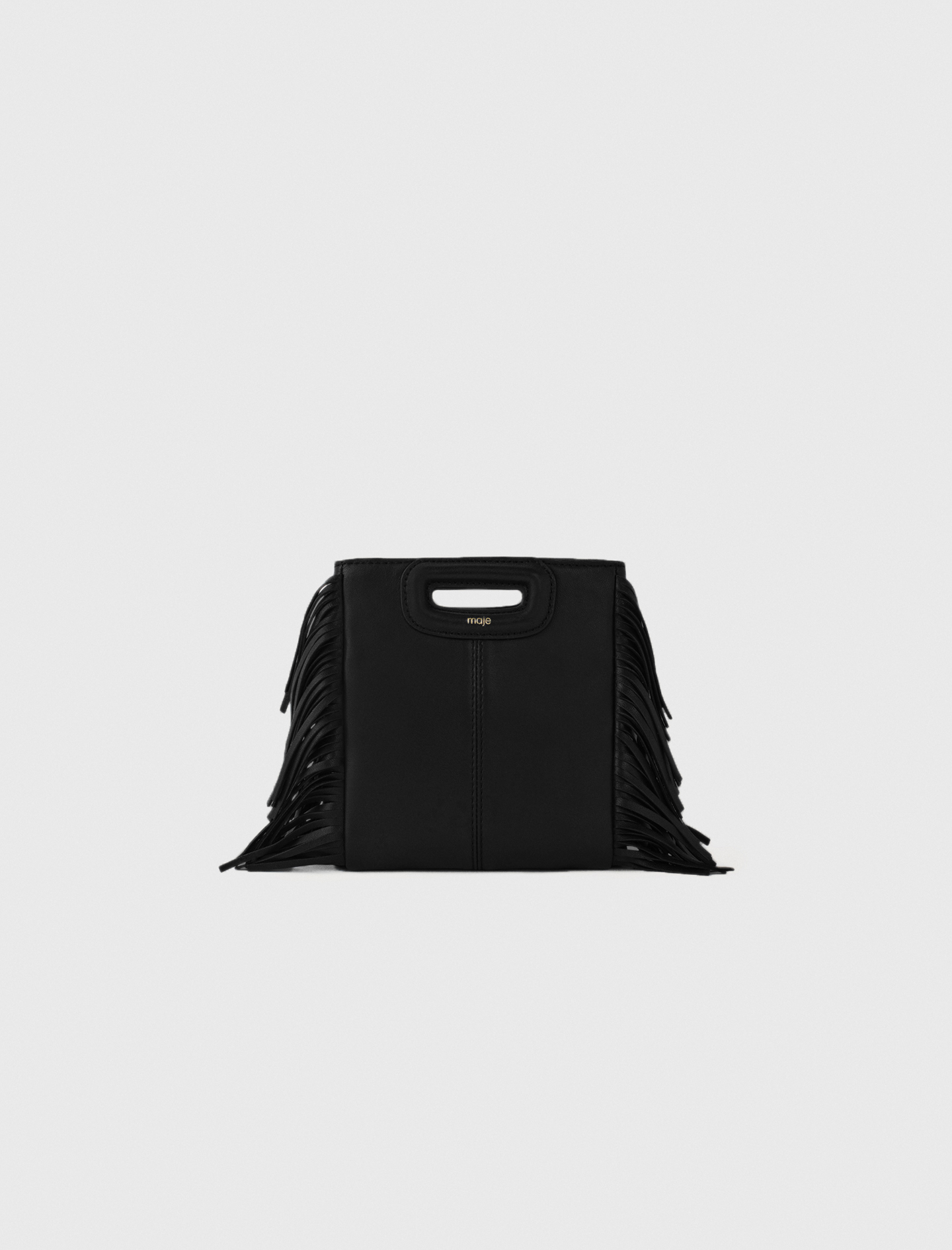 Sac M Mini En Cuir Lisse - Noir - Maje
