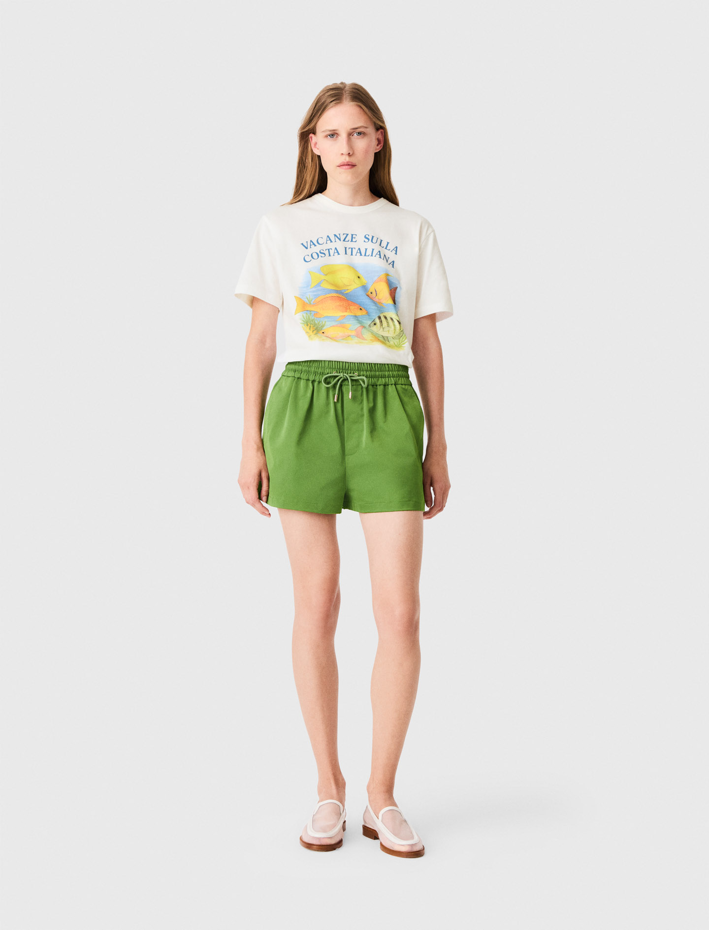 Short En Matière Technique - Vert - Taille 40 - Maje