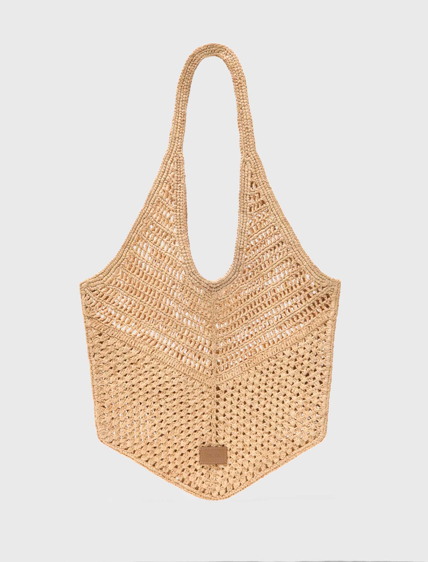 Tote Bag En Raphia - Beige - Maje