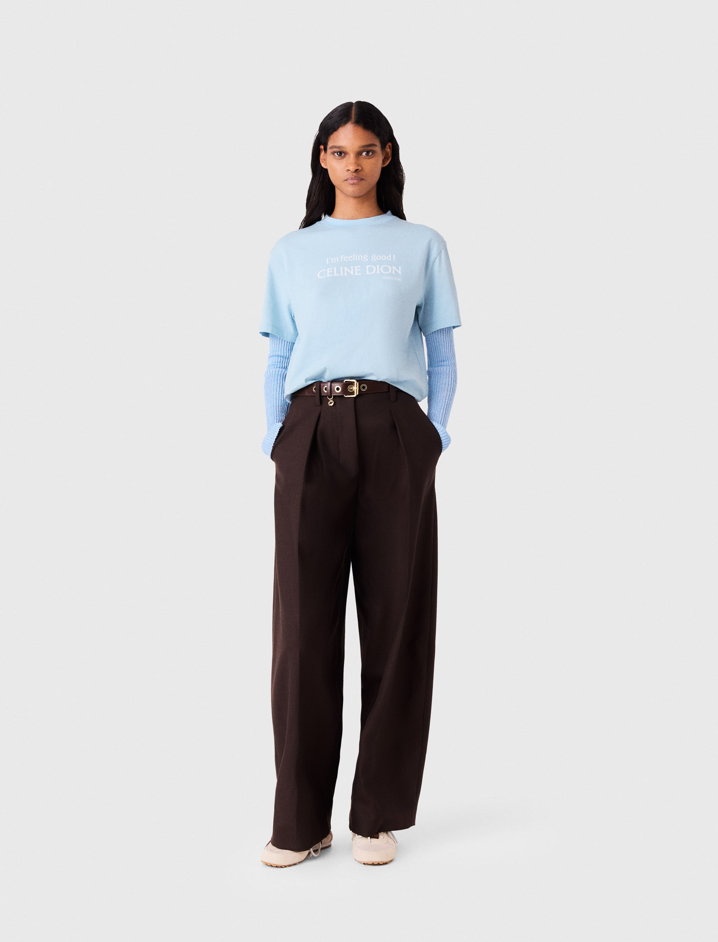 T-shirt Maje X Céline Dion - Bleu - Taille 3 - Maje