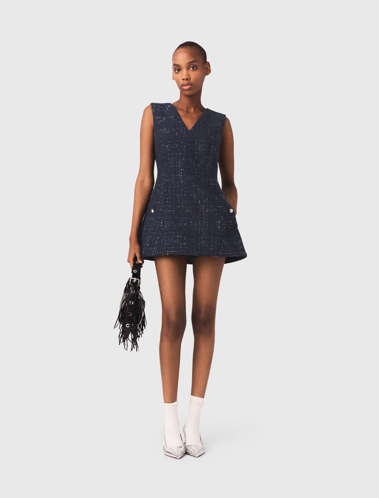 Combinaison Trompe L'Œil - Bleu Marine - Taille 42 - Maje