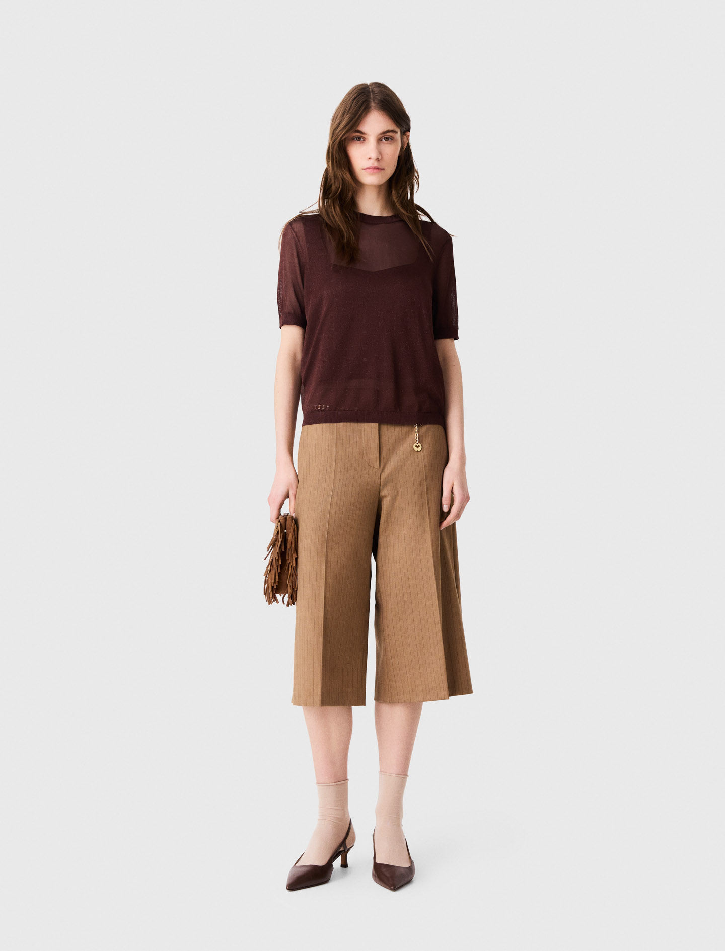 Pull 2-en-1 - Marron - Taille 3 - Maje