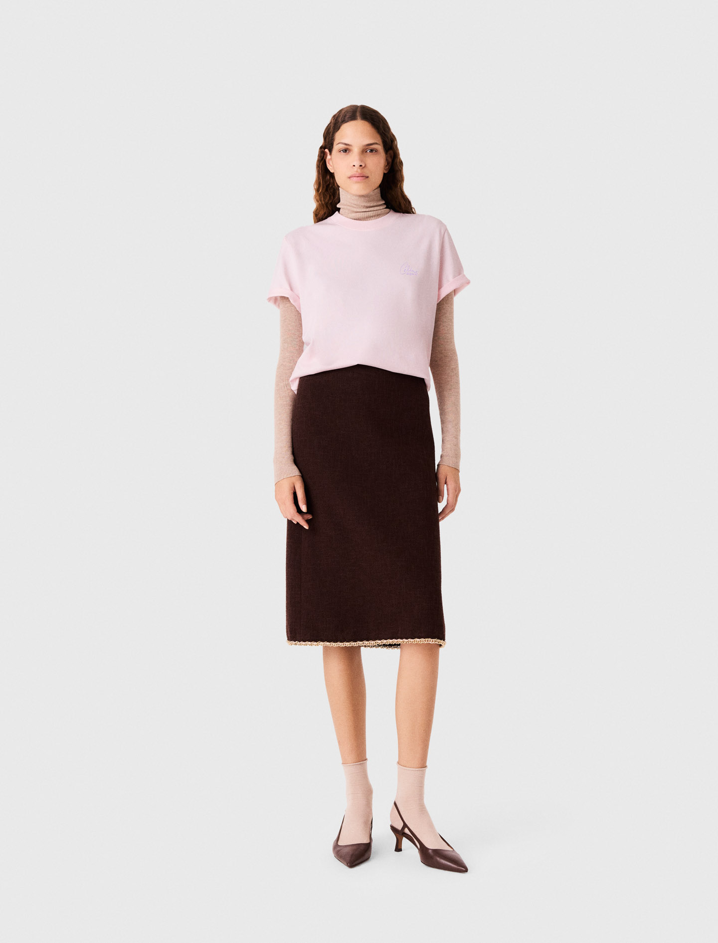 T-shirt Maje X Céline Dion - Rose - Taille 0 - Maje